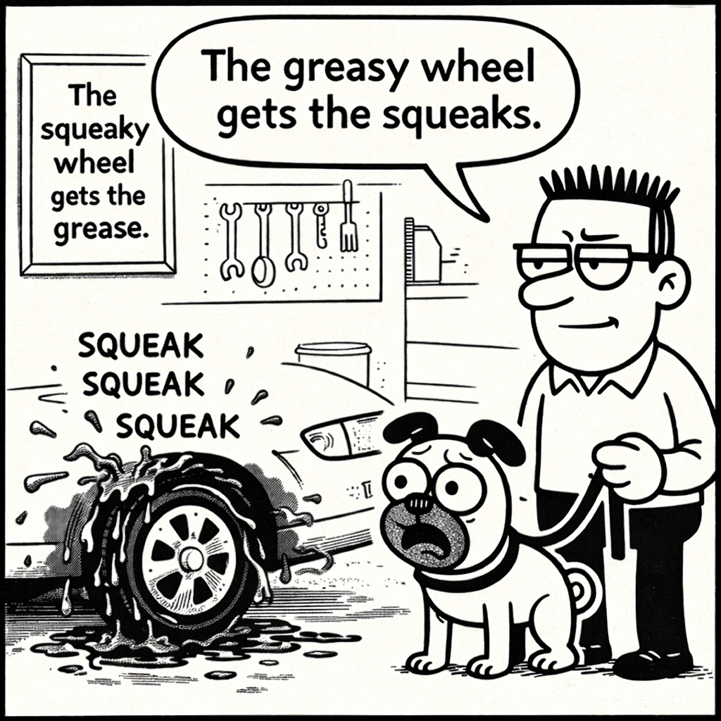 The Wheel Gets Greased